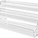 AISIDERK 12" Acrylic Riser, Shelves - 3-Tier Clear Perfume Organizer,Sturdy and Stable Acrylic Organizer for Display Decorative,Skincare Organizers for Countertop, Tabletop, Collectibles, Nail Polish
