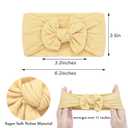 CLLOT Super Stretchy Soft Knot Headbands with Hair Bows Head Wrap Hair Accessories For Newborn Baby Girls Infant Toddlers Kids