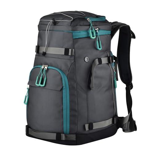 55L-70L Expandable Ski Boot Bag – Waterproof, Durable with Helmet Compartment – Ideal for Ski & Snowboard Gear – Men & Women