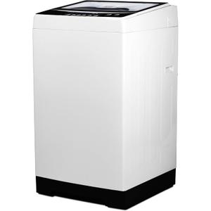 BLACK+DECKER Small Portable Washer, Washing Machine for Household Use, Portable Washer 1.7 cu.Ft with 8 Cycles, Transparent Lid & LED Display