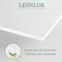 Lesnlok 18 x 24 Frosted Acrylic Sheet 1/8 inch Thick 3mm 2 Piece Bouble Sided Frosted Plexiglass Sheet,Transmittance 86%, for Decoration (2, Frosted Transparent, 18 x 24 x 1/8)