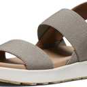 KEEN Women's Elle Backstrap Casual Platform Open Toe Wedge Sandals (7, Brindle/Birch)