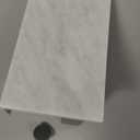 Brushed Nickel Toilet Paper Holder with Natural Marble Shelf, Screw Wall Mounted, Tissue Roll Holder for Bathroom Washroom