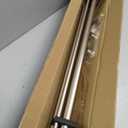 Modern Double Curtain Rods, Matte Nickel Curtain Rod 72-144 Inch Length Drapery Rods with Simple Decorative End Caps 1 Inch Front and 5/8 Inch Diameter Back Dual Curtain Rod Telescoping Window Rods