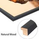Mxtallup 22x24 Picture Frames Solid Wood 22x24 Poster Frame for Wall Photo Frames Family Black (T22B2224)