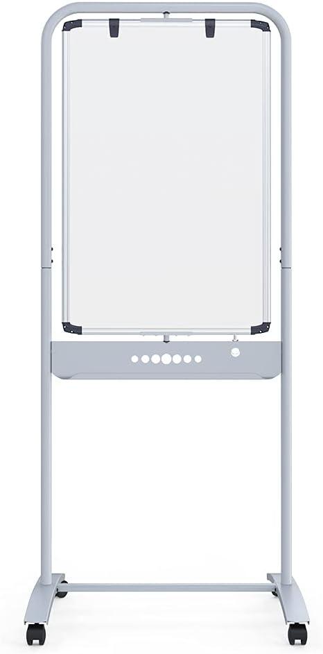 VIZ-PRO Double-sided Magnetic Mobile Whiteboard, 24 X 36 Inches, Portrait Orientation, Steel Stand VIZ-PRO Double-sided Magnetic Mobile Whiteboard, 24 X 36 Inches, Portrait Orientation, Steel Stand