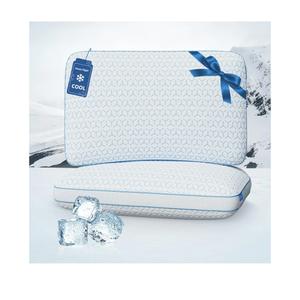 Sweetnight Cooling Pillows Queen Size Set of 2, Shredded Memory Foam Pillows 2 Pack for Hot Sleepers, Cold Bed Pillows for Sleeping, Washable with Removable Cover, Cool Night