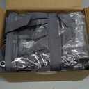 Clear Vinyl Zippered Storage Bags (3-Pack) 40L Sturdy Storage Bags for Sweaters, Blankets, Comforters, Bedding Sets and Much More! (Gray, 18x15x9)