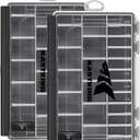 KastKing HyperSeal Waterproof Tackle Box, 3600 and 3700 Tackle Trays, Fishing Tackle Box Organizer with Removable Dividers, Lure Box and Terminal Tackle Storage,Black