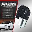 Nakkaa Front Windshield Wiper Motor Compatible with Jetta 20052014 GTI 20062014 Eos 20072016 Golf 20102014 Rabbit 20062009 R32 2008 1K1955119E 3C1955119 1Q1955119C