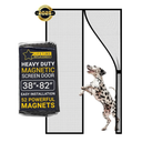 Flux Phenom Magnetic Screen Door – Upgraded Fine Weave Mesh Screen, Heavy Duty 52 Magnets, No-Gap Seal, Pet & Scratch Resistant, Bug Proof, Includes 2 Easy Install Kits, 38"x82"