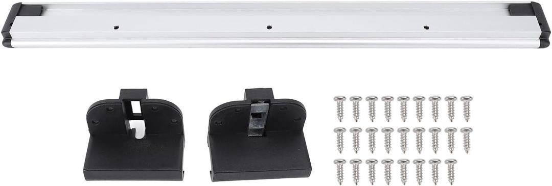 RV Table Wall Mount Bracket, Removable RV Table Slider Rail Stable Support Anodized 20in Long Lifespan for Camping Vehicle Motorhome Trailer with Pair of Buckles