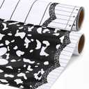 3 x Pajean 47 inch x 12 FT Back to School Wrapping Paper Roll Bulletin Board