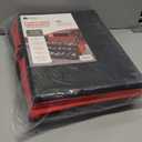 HOLDN STORAGE Christmas Ornament Storage Box with Dividers, Holds Up to 72 Ornaments (4 Inches), Large Organizer with 3 Stackable Trays - Red