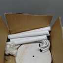 Metal Heavy Duty Coat Rack Stand, Modern 360 Roraty Freestanding Coat Rack with Natural Marble Base, White Coat Racks Hall Tree Hanger Stand with 16 Hooks for Entryway, Office