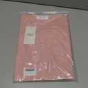 Womens Chiffon Tank Tops Crewneck Sleeveless Blouses Summer Tops Work Shirt (Pink, S)