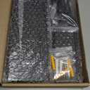 Key Holder for Wall, Decorative Key and Mail Holder with Shelf Has Large Hooks for Bags, Coats, Umbrella  Paulownia Wood Key Hanger with Mounting Hardware (9.8W x 6.7H x 4.2D) (Black)