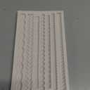 Scroll Lace Fondant Molds, Baroque Chocolate Frame Decor, Clay Frame Relief Mould for Birthday Wedding Cake Decoration Cupcake Topper Pie Crust Candy Resin Clay Furniture Corner Border, Gray