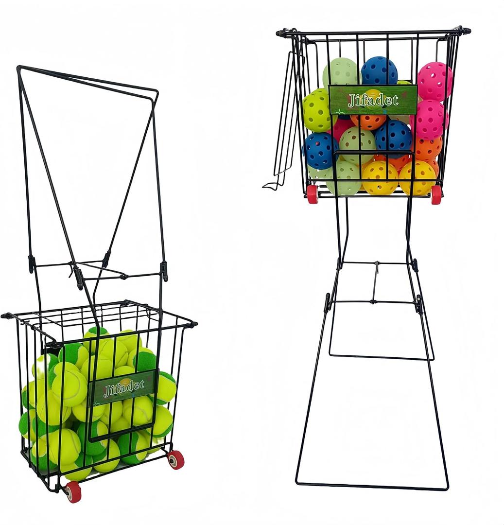 Tennis Ball HoppersPickleball Hopper,79 Tennis Or 50 Pickleball Capicity,Also Use As Ball Picker,Easy to Pick Up 30 Tennis Or Pickle in 1 Minute, Easily Placed in The Trunk of A Car