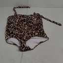 Yonique Plus Size Bathing Suit for Women One Piece Swimsuit Tummy Control Halter Tops for Women Swimwear 20W, Leopard