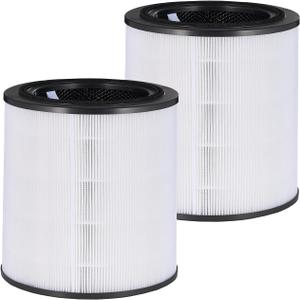 2 Pack Air 4000 Replacement Filter, High Efficiency Activated Carbon 3-in-1 Compatible with Bosch 4000 Air Purifier