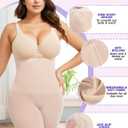 2 x Tummy Control Shapewear Shorts for Women, High Waisted Body Shaper Seamless Shorts Underdress Thigh Slimmers (Beige, XXXL)