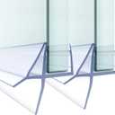 FCSOTSPS Sliding Shower Door Bottom Seal, 2 PCS 5/16" x 36"