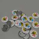 Mirabuy 40 Pack Bee Gender Reveal Button Pins, Team Boy Girl Button Pins for Gender Reveal Party Games Baby Shower Party Ideas