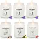 Candles for Home Scented,Lavender Candle Gifts Set,Made with Natural Soy Wax & Essential Oils, 6 Pack 42 Oz Candles Gifts for Women, Ideal for Birthday, Valentine's Day, Thanksgiving
