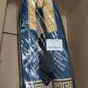 Aucuda Mahjong Mat Noise Reducing with Rules, 33.5x33.45 Inch Non-Slip American Mah Jongg Table Set Cover with Travel Bags, Thanksgiving Party Poker Card Games Board Waterproof, 2025 Version. (Wave)