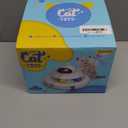 Interactive Cat Toys for Indoor Cats,4-in-1 Automatic Kitten Toy with Laser, Fluttering Butterfly, Moving Feather & Track Balls, USB Rechargeable Self-Play Electronic Toy for Kittens & Adults (White)