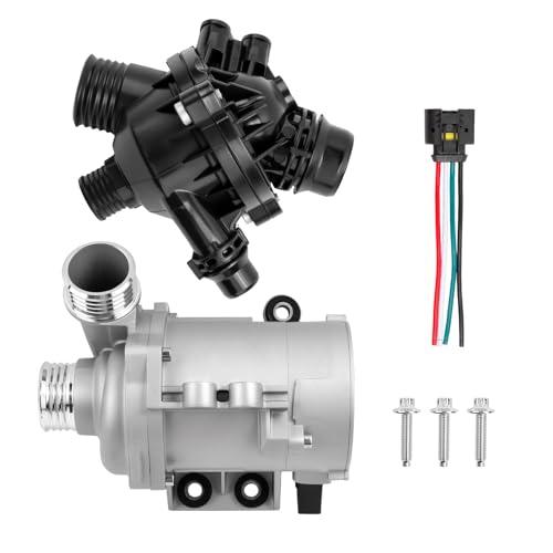 Electric Engine Water Pump with Thermostat Compatible with 328i 323i 128i 528i 325i 330i 525i Replace 11517546994 11517563183 11517586924