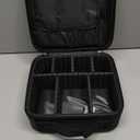 Relavel Travel Makeup Train Case Makeup Cosmetic Case Organizer Portable Artist Storage Bag with Adjustable Dividers for Cosmetics Makeup Brushes Toiletry Jewelry Digital Accessories Black (Small)