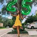 6 x 40 Inch Numbers 50 Balloon, Dark Green Balloons Perfect for 50th Birthday Party Decorations, Big Digital Balloons for Wedding Anniversaries Events Decorations, (Mix Colors 28, 18, 50, 40, 30, 60)