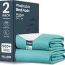 Bed Pads Washable Waterproof 34" x 36" (Pack of 2) - Incontinence Bed Pads for Adults and Kids - Heavy Absorbency Reusable Bed Pads - Chuck Pads - Waterproof Protective Pad for Bed