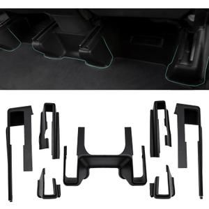 AA Ignition Seat Slide Rail Pad Cover Set of 7 Compatible with Tesla Model Y 2021, 2022 and 2023 - Front, Side and Rear Kick Pad Corner Seat Wrap Protector Kit