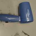 Conair Travel Hair Dryer with Dual Voltage, 1600W Compact Hairdryer with Folding Handle, Hair Blow Dryer with 2 Heat & 2 Speed Settings, Fast Drying, Frizz-Taming Airflow, Easy Storage, Blue