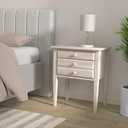 IC International Concepts Solid Wood Accent Table With Drawers, Unfinished, 24"W x 18"D x 29"H