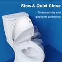 Non-Electric Elongated Bidet Toilet Seat with Dual Nozzle - Front & Rear Wash, Quiet-Close Lid, Adjustable Pressure, Easy Installation, Hygienic Fresh Water Bidet (Elongated)