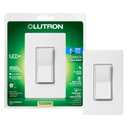 Lutron Sunnata Touch Dimmer Switch with Wallplate with LED+ Advanced Technology, for LED and Incandescent, 3 Way/Multi Location, STCL-153MW-WH, White (1 Pack, White)