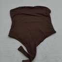 YEOREO Hyperflex Strapless Bodysuit Tube Top Off Shoulder Double Lined Thong Bodycon Slim Fit Summer Sexy Leotard L