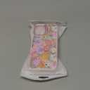 J.west Magnetic for iPhone 16 Case Compatible with Magsafe,Garden Floral Metal Kickstand Shockproof Silicone Bumper Cute Floral Flowers Phone Case Cover Pink 6.1 Pack of 2