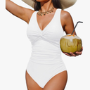 Holipick Women Tummy Control One Piece Swimsuit - Push Up Bathing Suit Full Coverage Slimming Swimwear M