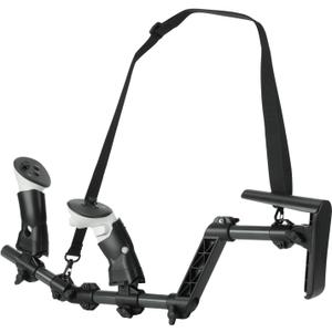 Magnetic VR Gun Stock for Quest 3, Rifle Grip VR Stock Controller Accessories Compatible with MetaQuest 3s, Lightweight & Quick Removable Quest3 Control Magnetic Gunstock Adapter (Black)