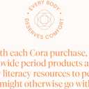 Cora Organic Cotton Tampons (36 Regular Tampons)