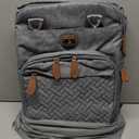 BabbleRoo Diaper Bag Backpack - Baby Essentials Travel Tote - Multi Function Water Resistant Diaper Bag, Travel Essentials Baby Bag with Changing Pad, Stroller Straps & Pacifier Case - Dark Gray