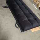 NicBex Sleeper Sofa Bed with Adjustable Backrest & Side Pockets, Black