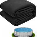 15 FT Round Pool Liner Pad for Above Ground Pool, Durable Pre-Cut Under Pool Padding, Puncture Protection and Extend Liner Life