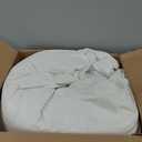 APSMILE Super King Luxury 100% Organic Cotton All Season Down Feather Fibers Comforter, High Fill Power Medium Warmth Duvet Insert (120x120, Ivory White)