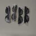 MECCANIXITY 4pcs Polarized 3D Viewing Glasses, Passive Circular 3D Glasses for Anaglyph Movie Cinema Game TV Photo Projector Black